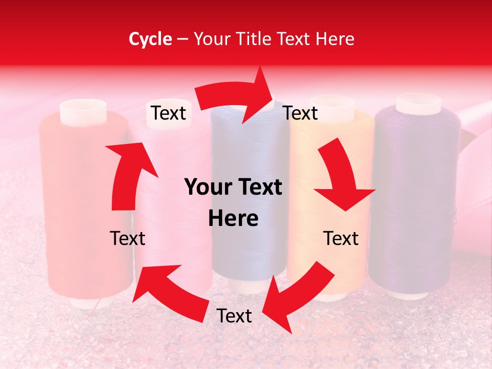 Clothing Red Handiwork PowerPoint Template