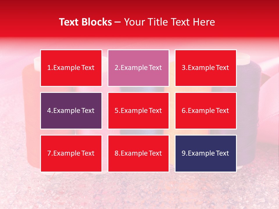 Clothing Red Handiwork PowerPoint Template