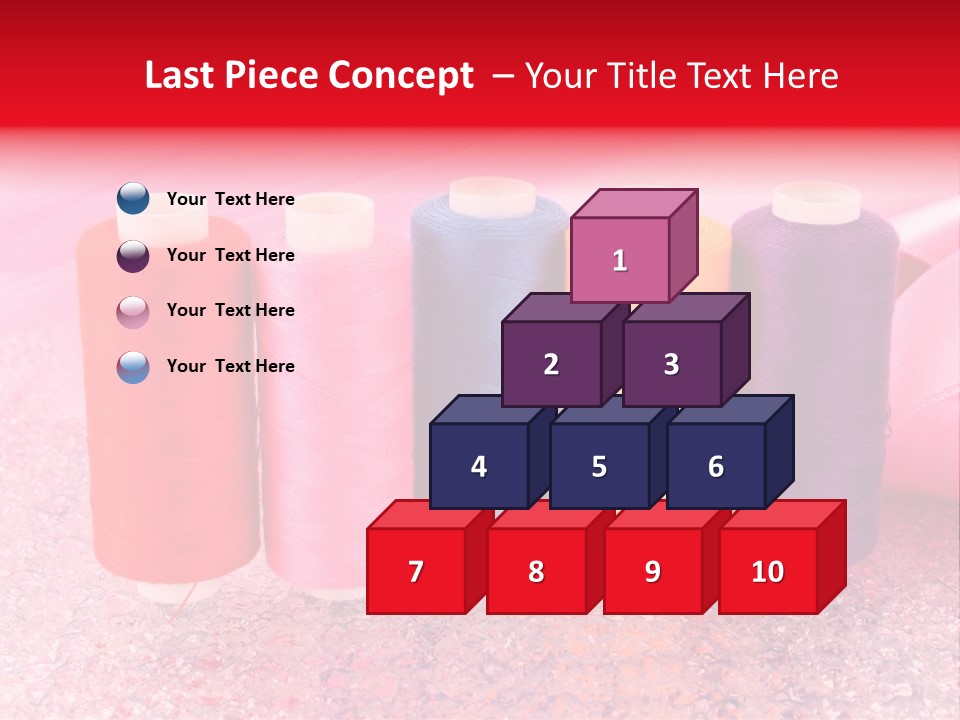 Clothing Red Handiwork PowerPoint Template