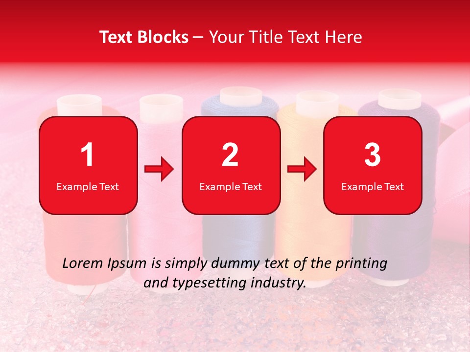 Clothing Red Handiwork PowerPoint Template