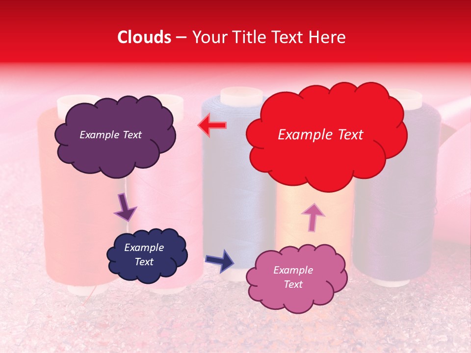 Clothing Red Handiwork PowerPoint Template