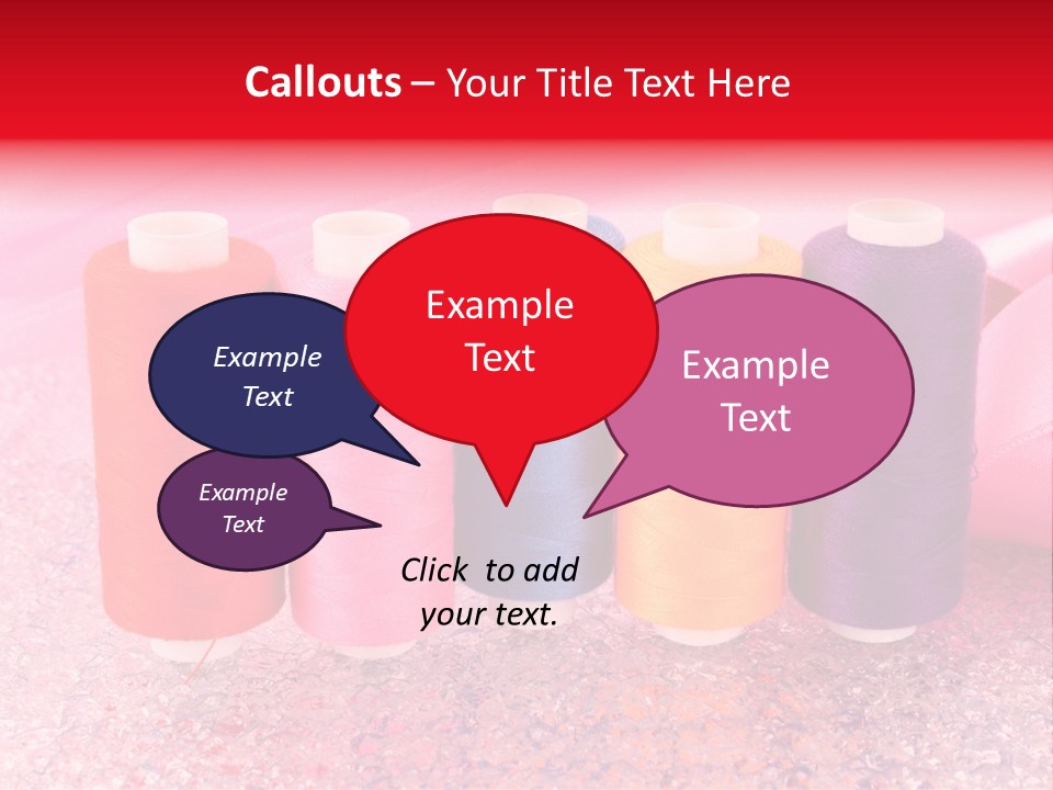 Clothing Red Handiwork PowerPoint Template