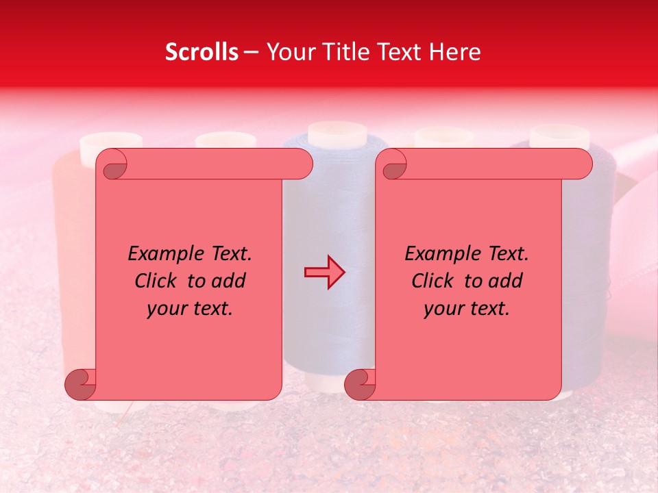 Clothing Red Handiwork PowerPoint Template