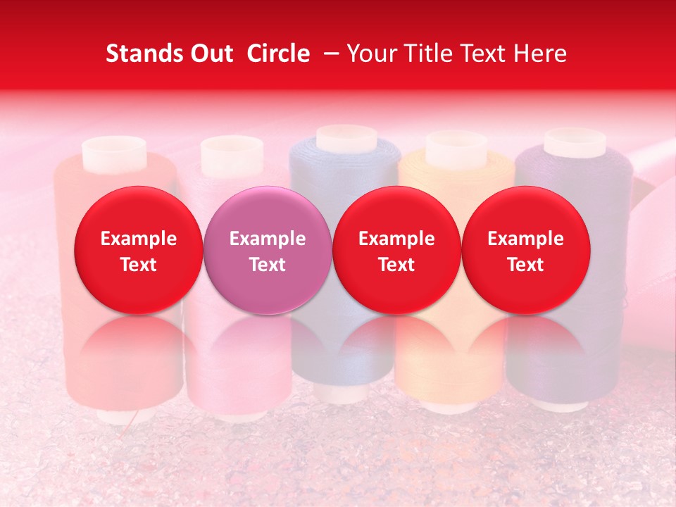 Clothing Red Handiwork PowerPoint Template