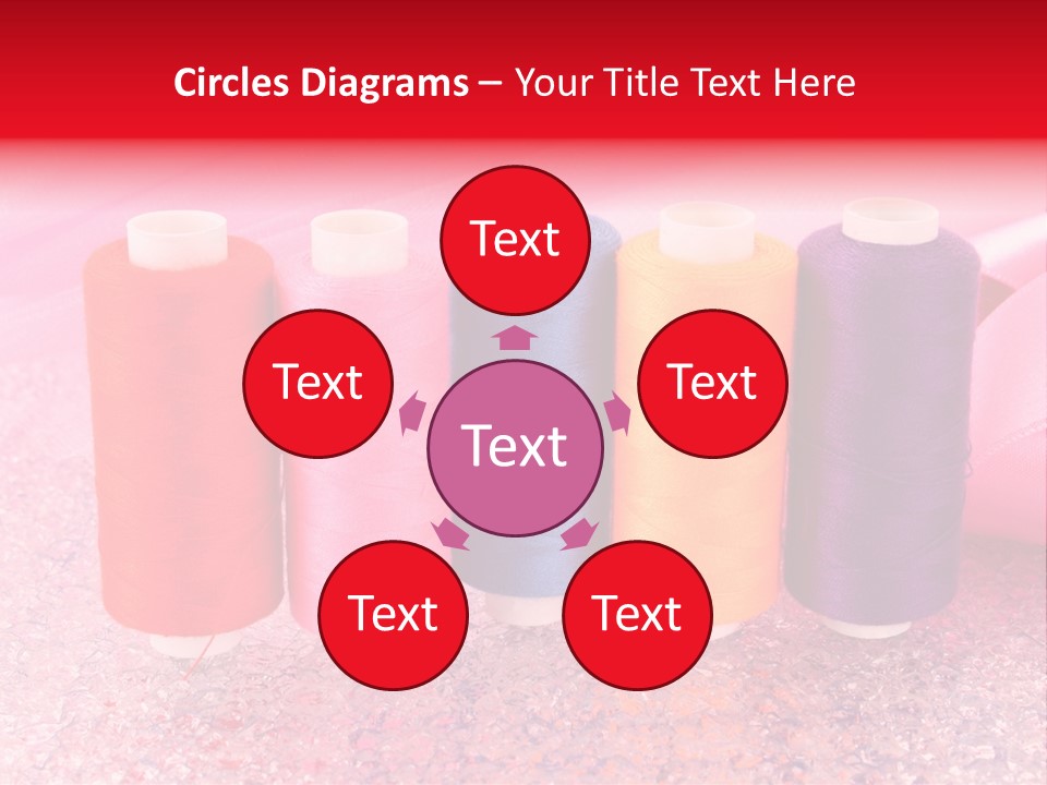 Clothing Red Handiwork PowerPoint Template