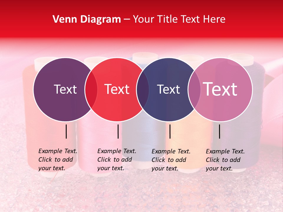 Clothing Red Handiwork PowerPoint Template