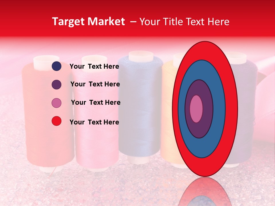 Clothing Red Handiwork PowerPoint Template