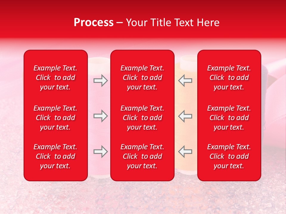 Clothing Red Handiwork PowerPoint Template
