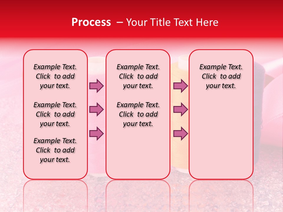 Clothing Red Handiwork PowerPoint Template