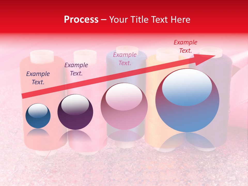 Clothing Red Handiwork PowerPoint Template