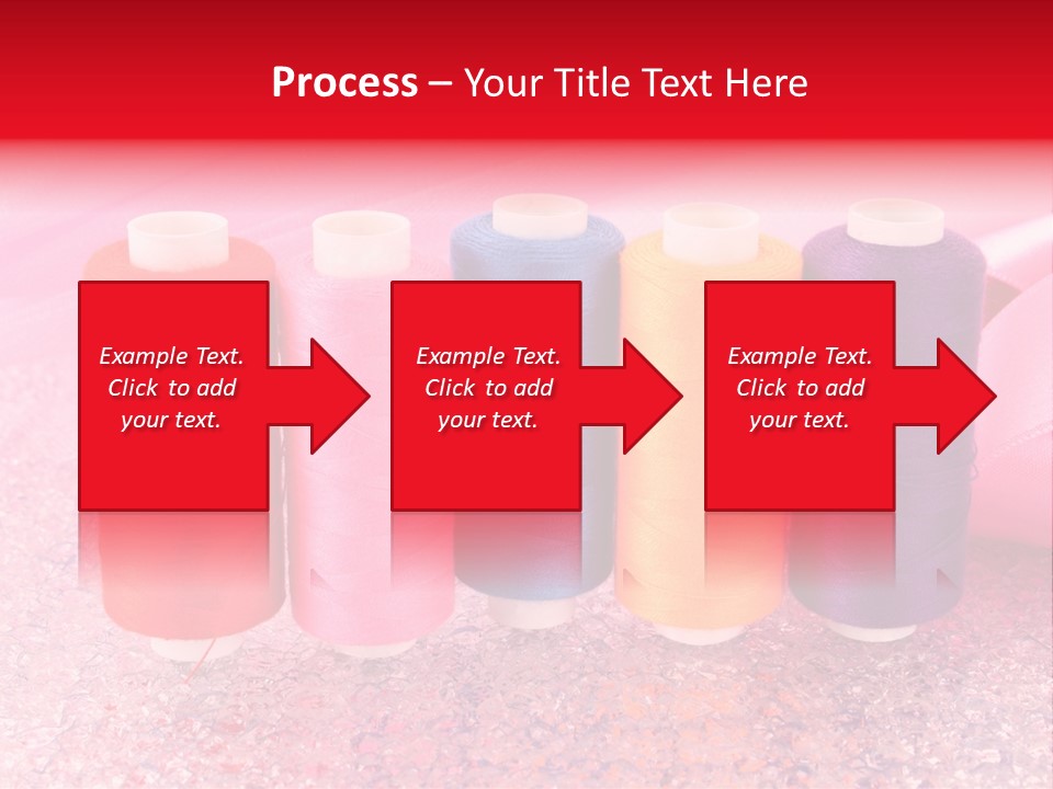 Clothing Red Handiwork PowerPoint Template