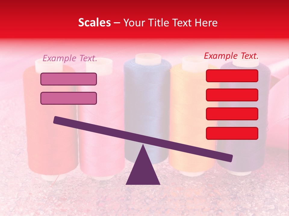 Clothing Red Handiwork PowerPoint Template