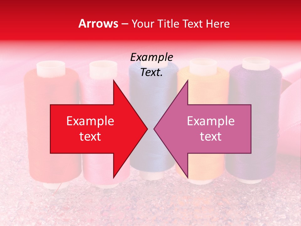 Clothing Red Handiwork PowerPoint Template