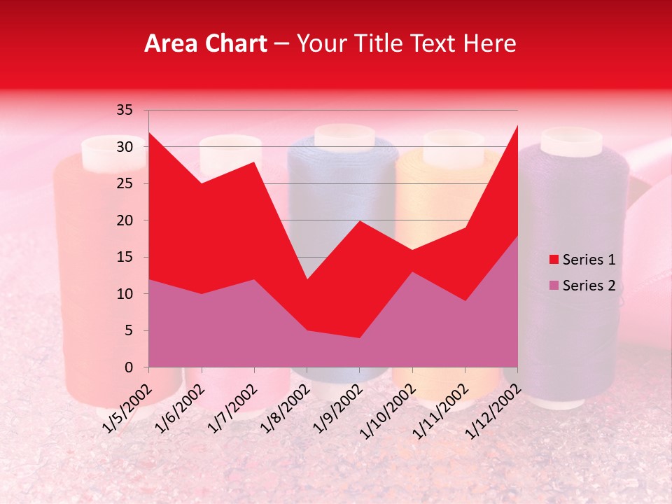 Clothing Red Handiwork PowerPoint Template