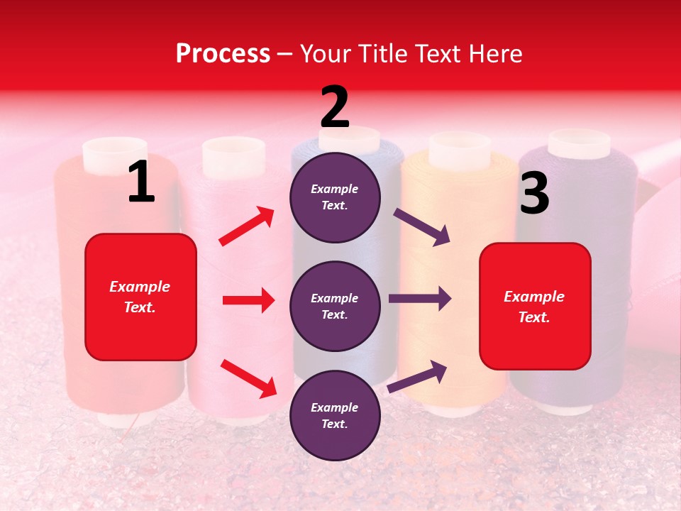 Clothing Red Handiwork PowerPoint Template