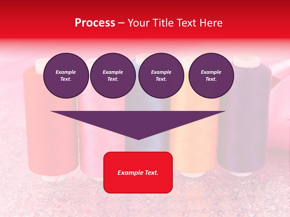 Clothing Red Handiwork PowerPoint Template