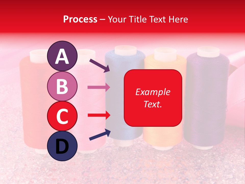 Clothing Red Handiwork PowerPoint Template