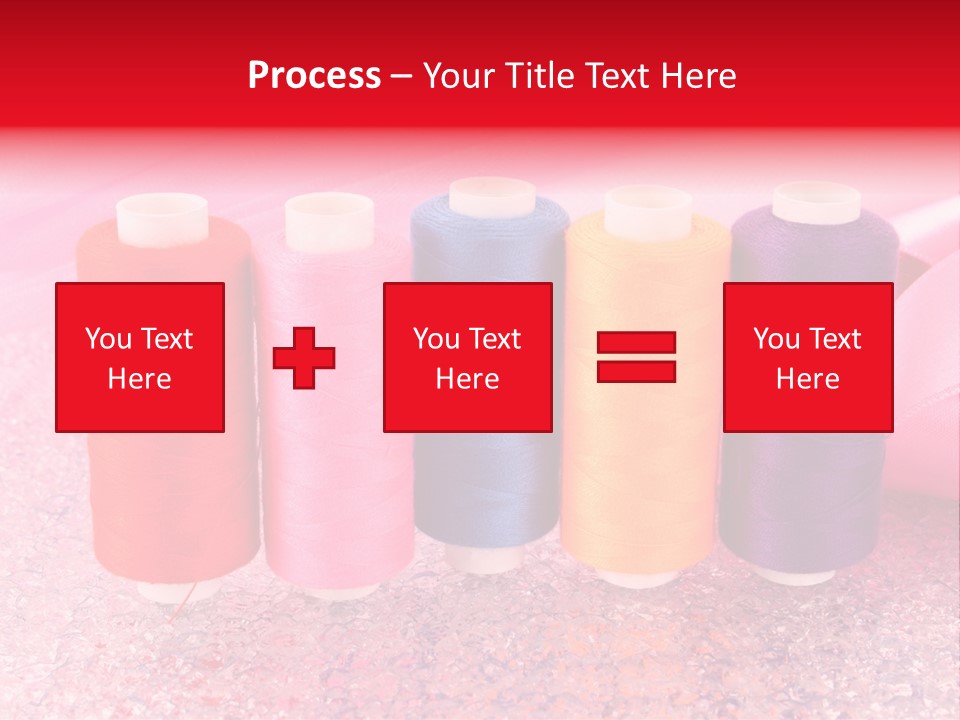 Clothing Red Handiwork PowerPoint Template