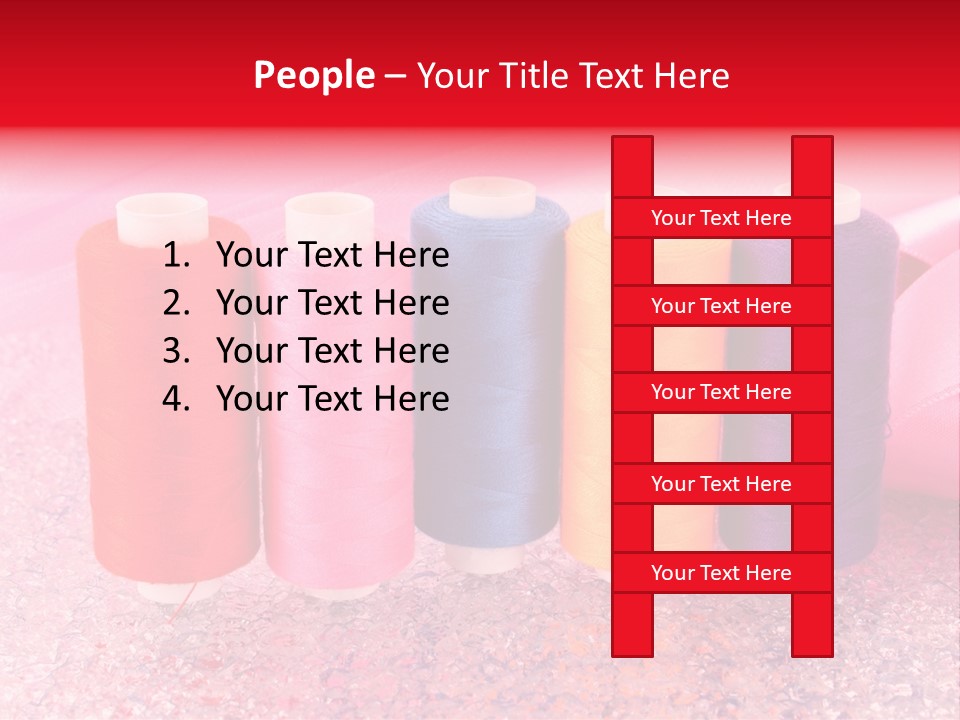 Clothing Red Handiwork PowerPoint Template
