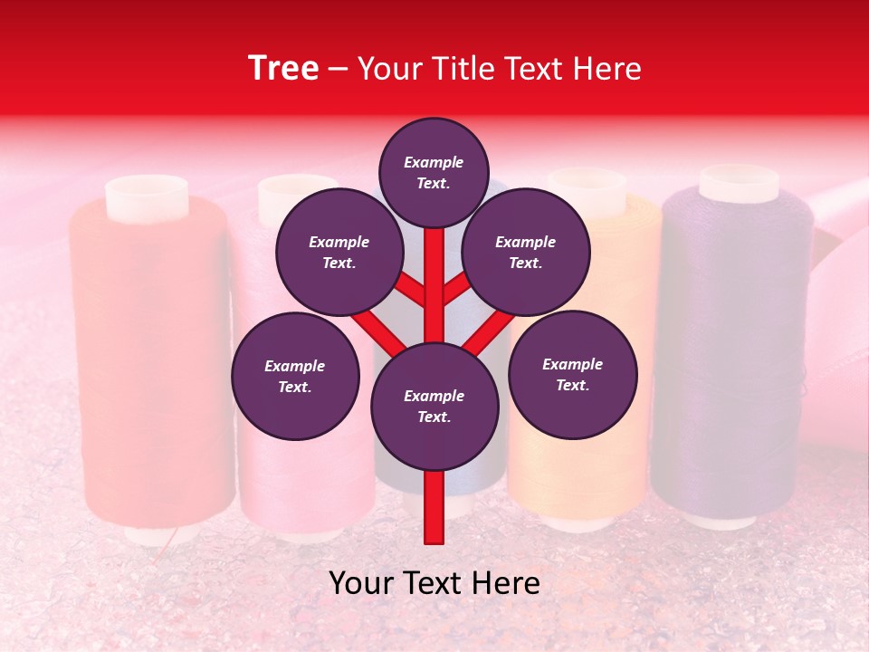 Clothing Red Handiwork PowerPoint Template