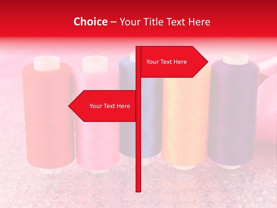 Clothing Red Handiwork PowerPoint Template