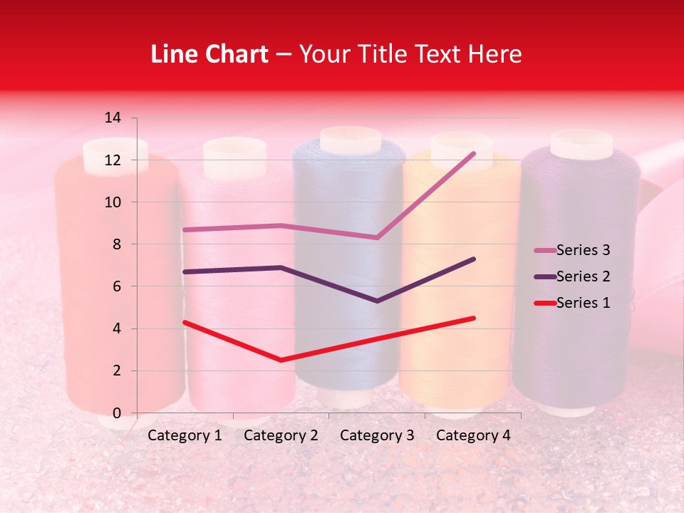 Clothing Red Handiwork PowerPoint Template