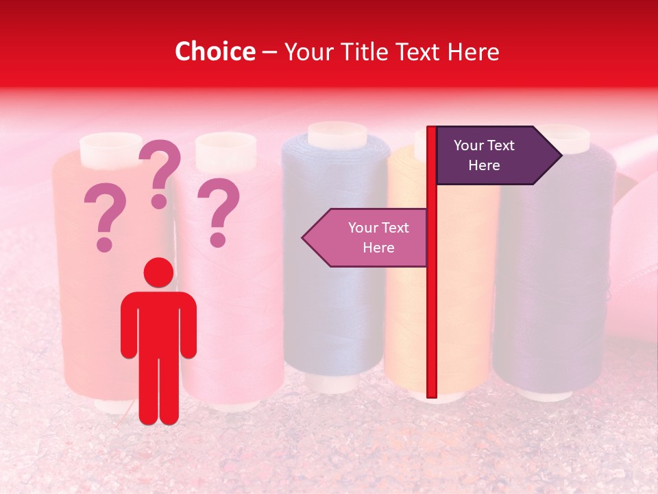 Clothing Red Handiwork PowerPoint Template