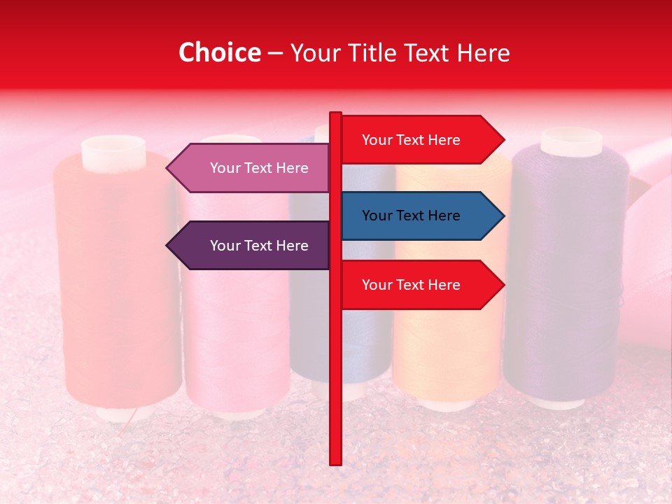 Clothing Red Handiwork PowerPoint Template