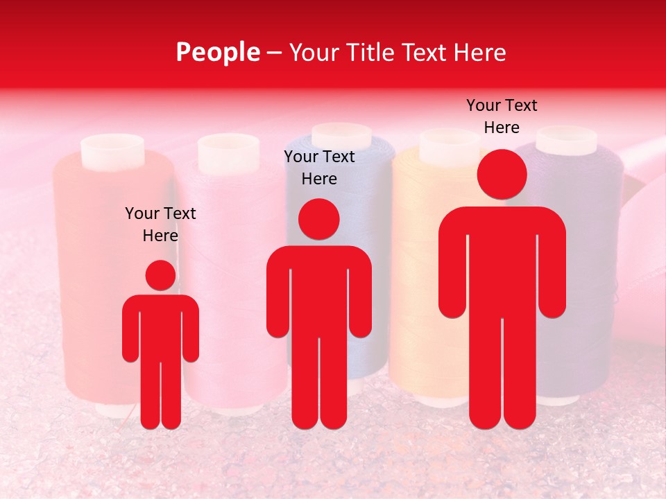 Clothing Red Handiwork PowerPoint Template