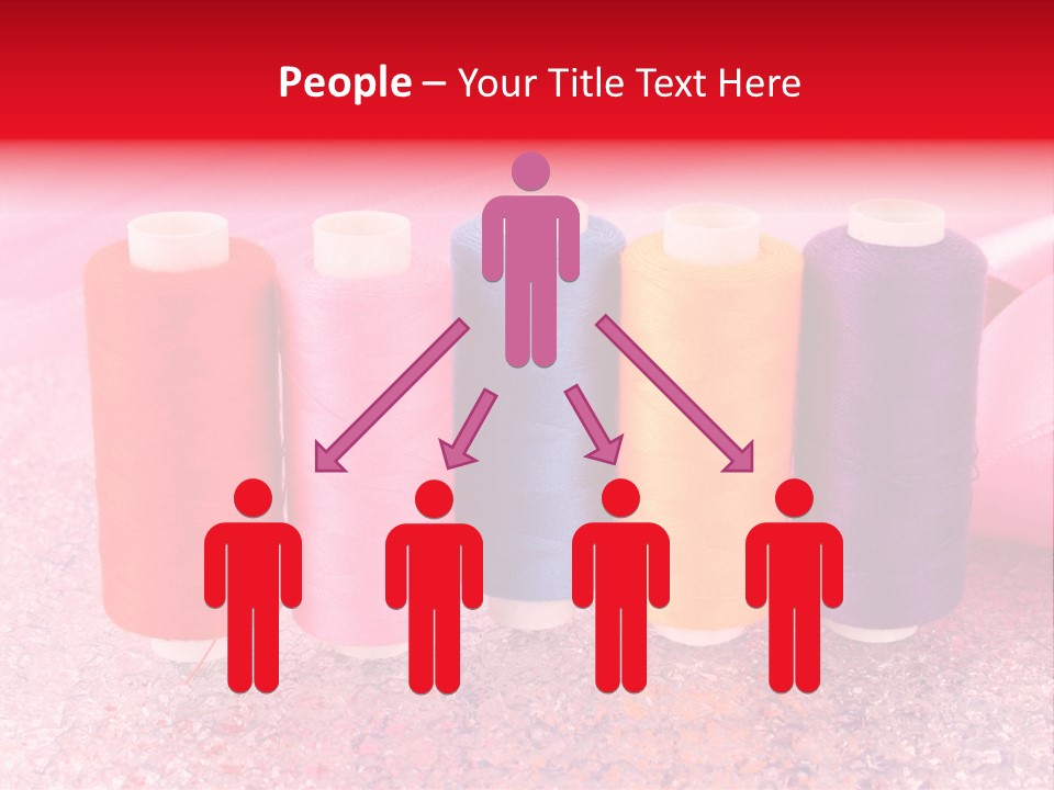 Clothing Red Handiwork PowerPoint Template