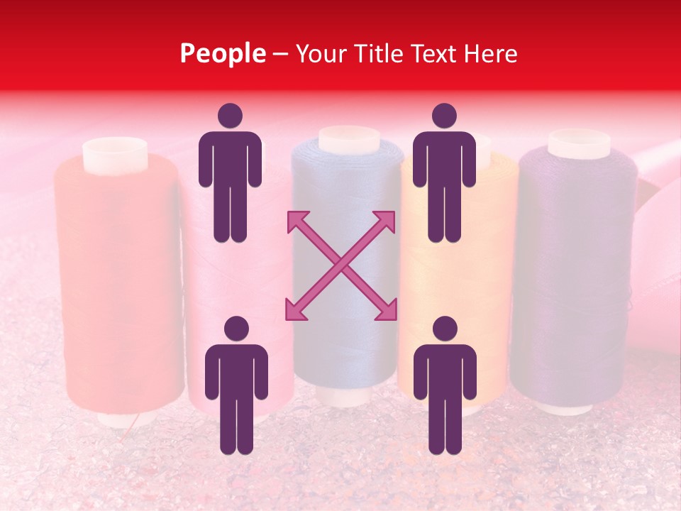 Clothing Red Handiwork PowerPoint Template