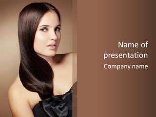 Glossy Hair PowerPoint Template