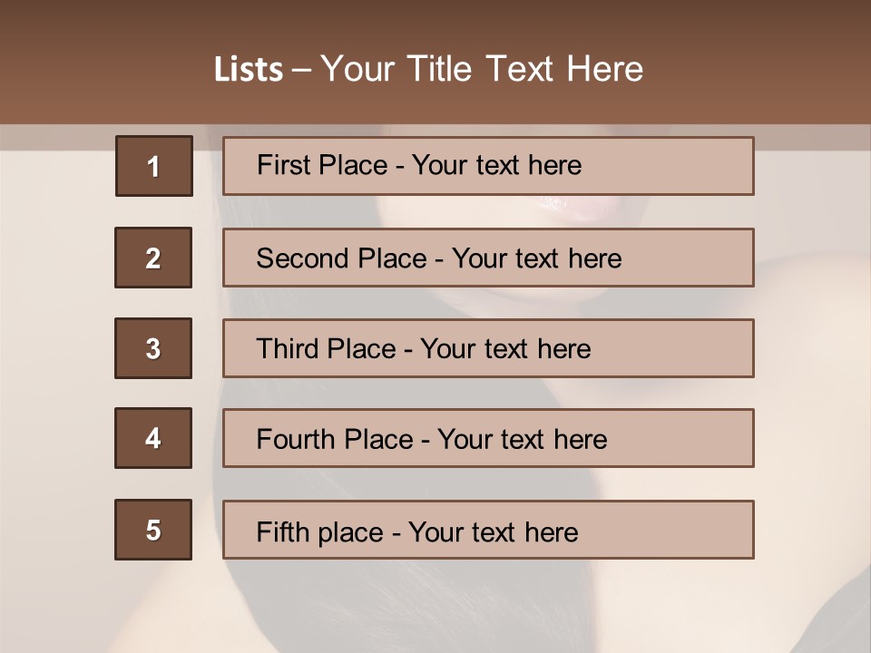 Glossy Hair PowerPoint Template