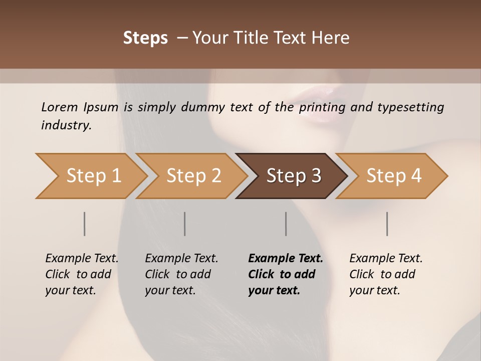Glossy Hair PowerPoint Template