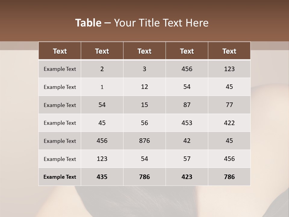 Glossy Hair PowerPoint Template