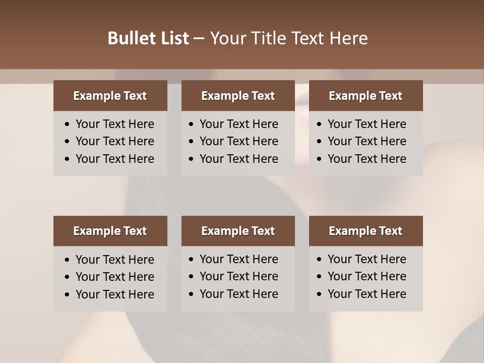 Glossy Hair PowerPoint Template