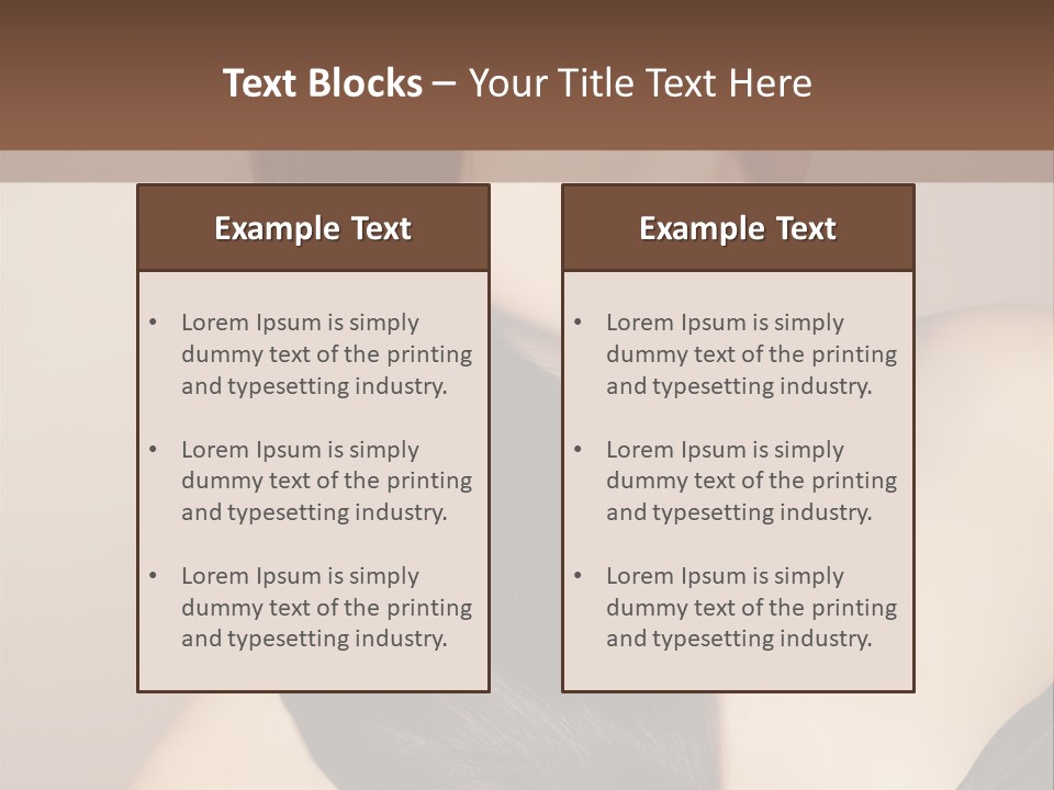 Glossy Hair PowerPoint Template