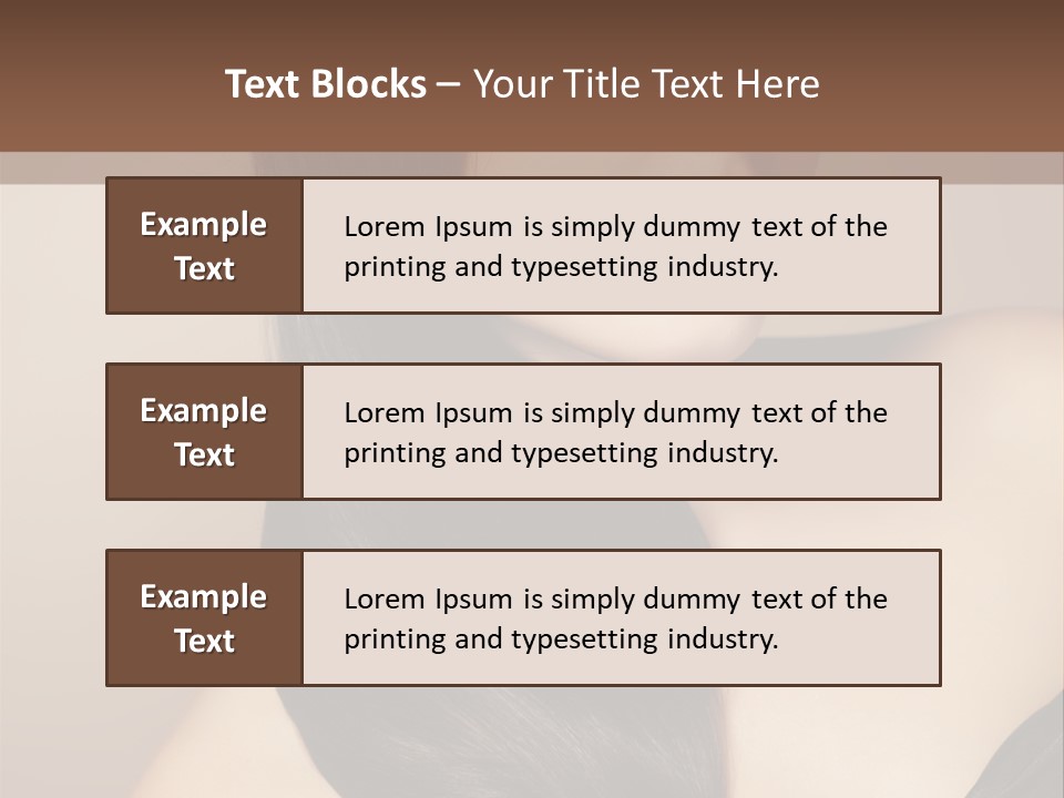 Glossy Hair PowerPoint Template