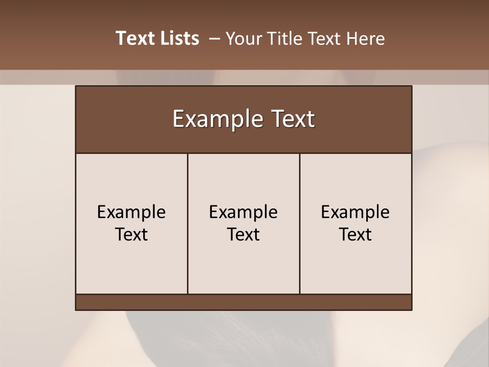 Glossy Hair PowerPoint Template
