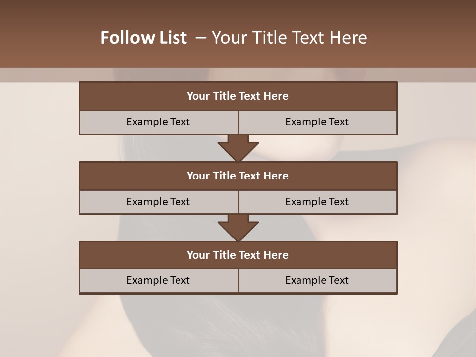 Glossy Hair PowerPoint Template