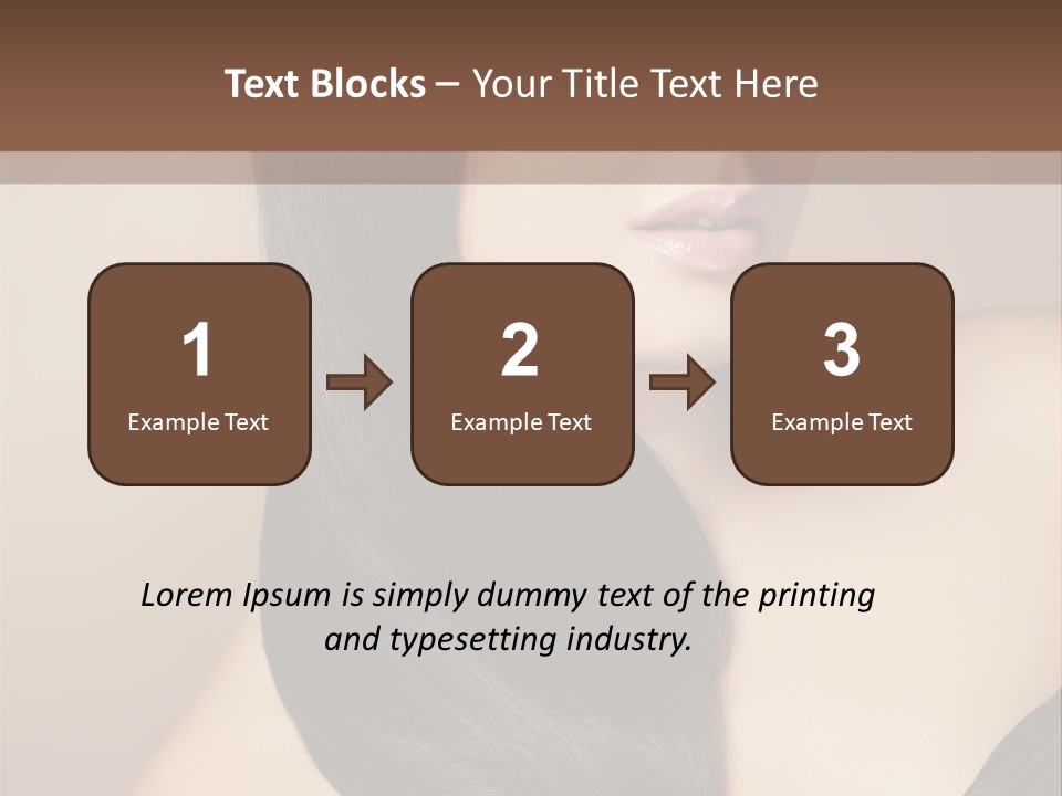 Glossy Hair PowerPoint Template