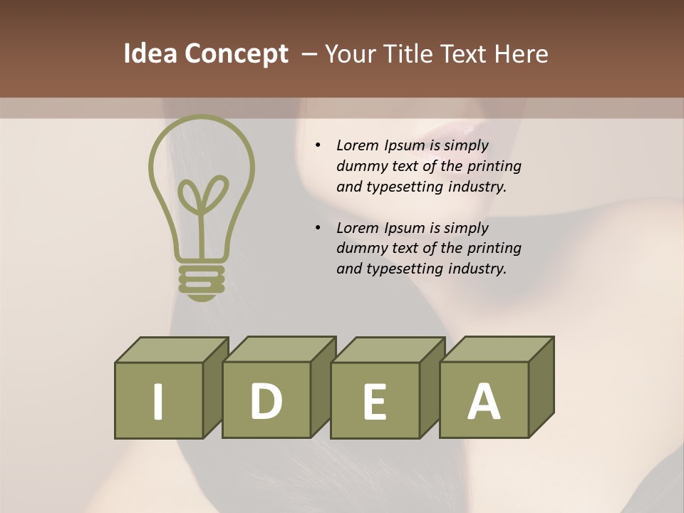 Glossy Hair PowerPoint Template