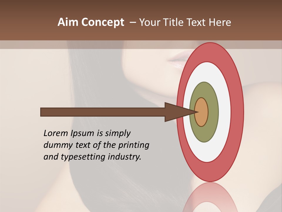 Glossy Hair PowerPoint Template