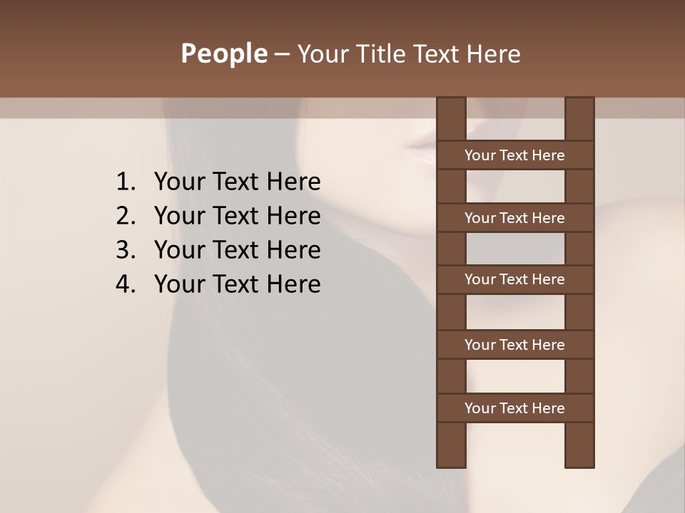 Glossy Hair PowerPoint Template