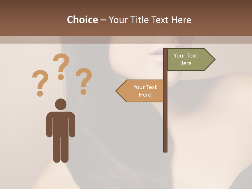 Glossy Hair PowerPoint Template