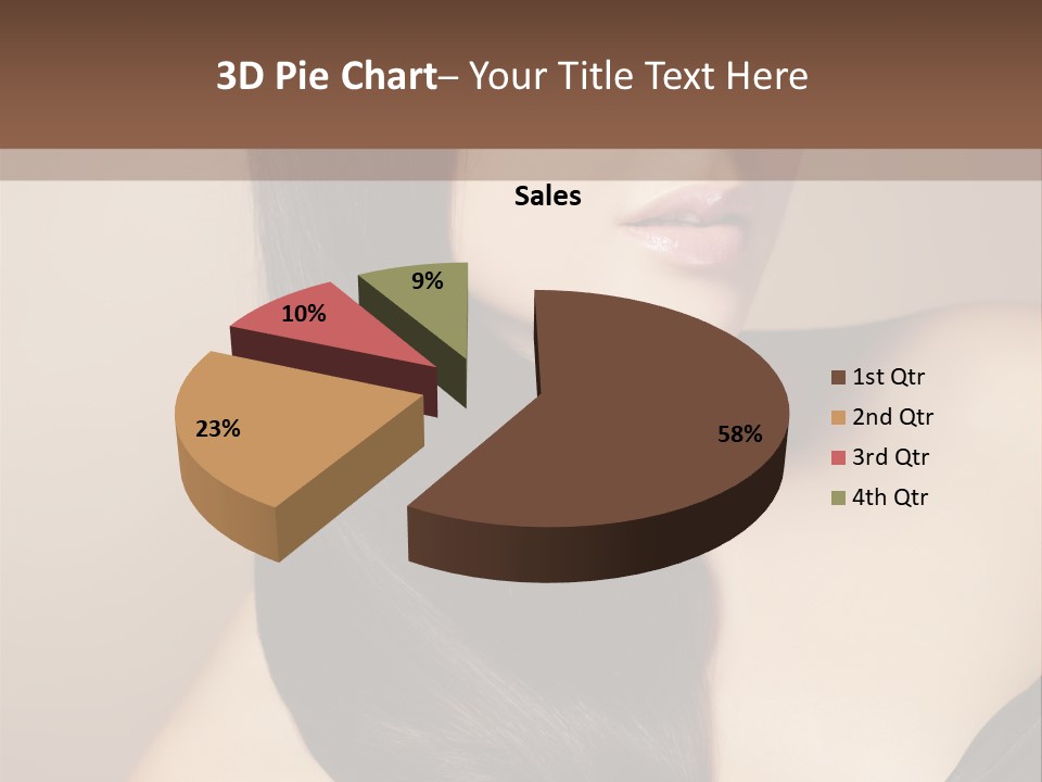 Glossy Hair PowerPoint Template