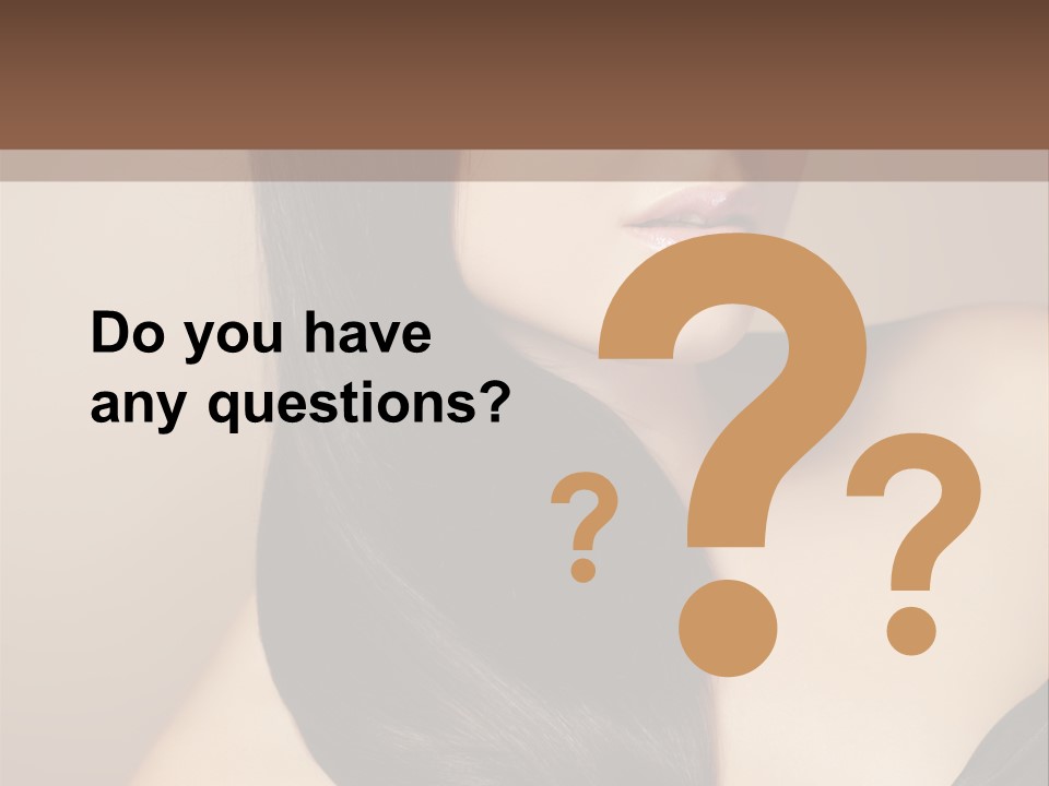 Glossy Hair PowerPoint Template