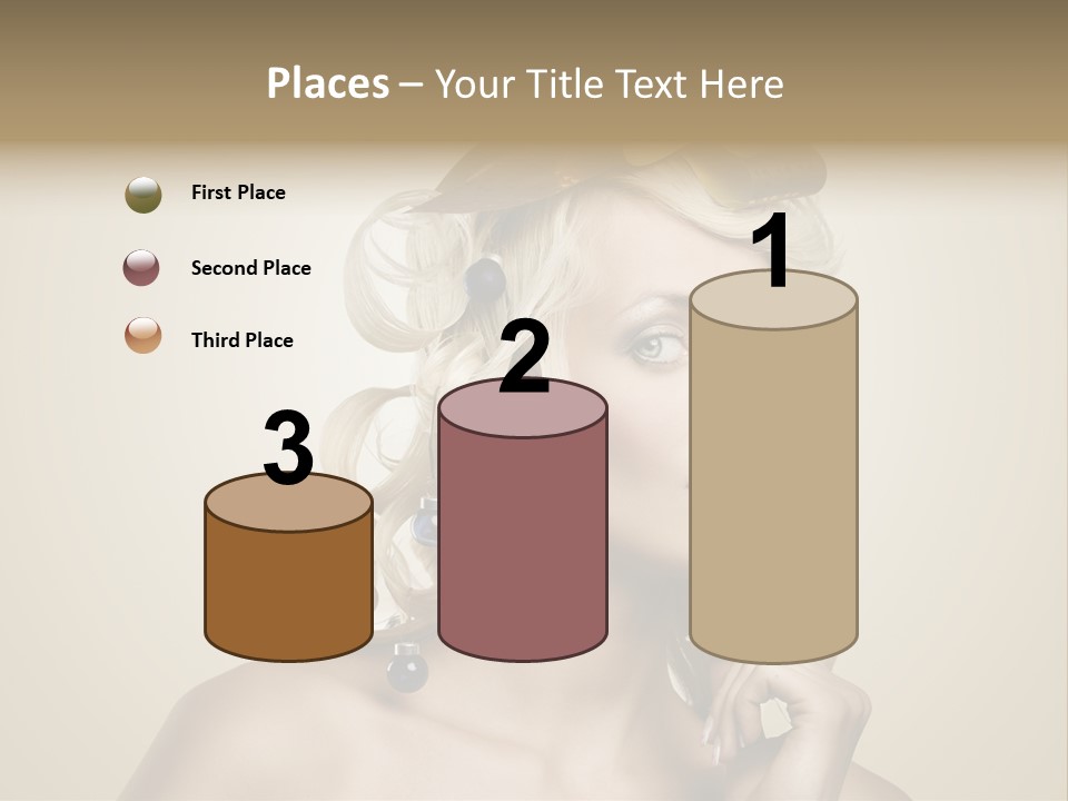 Christmas Tree Hair PowerPoint Template