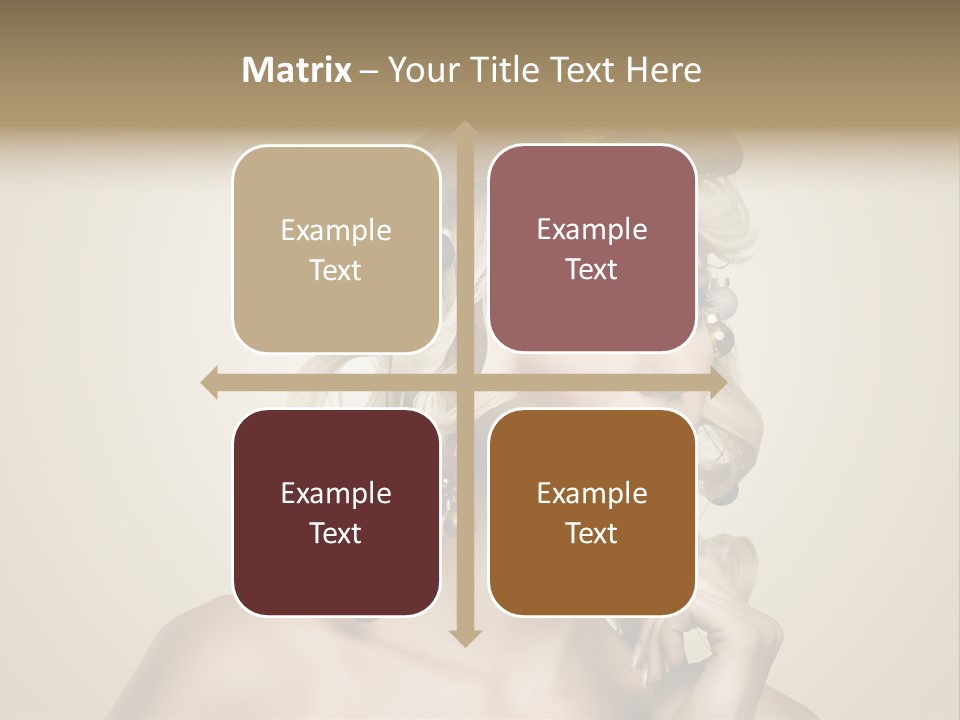 Christmas Tree Hair PowerPoint Template