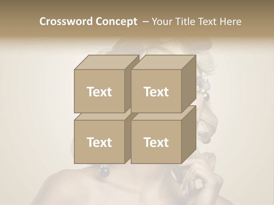 Christmas Tree Hair PowerPoint Template